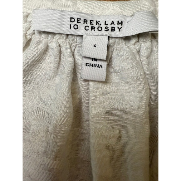 Derek Lam 10 Crosby Sleeveless Lace Hem Top, Size 6 - Picture 7 of 8